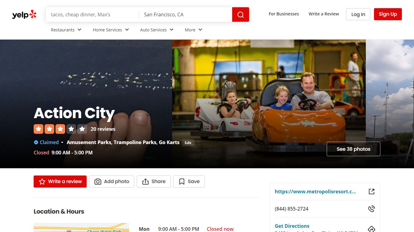 Action City - Eau Claire, WI - Yelp